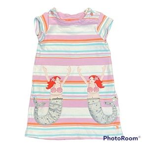 Joules mermaid appliqué knit dress